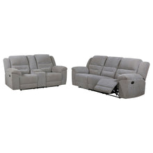 Load image into Gallery viewer, Sebring - 2 Piece Upholstered Reclining Sofa Set With Manual Recline - Gray
