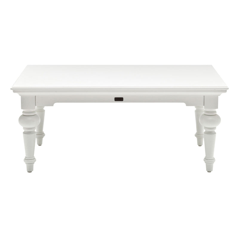 Solid Wood Coffee Table - White