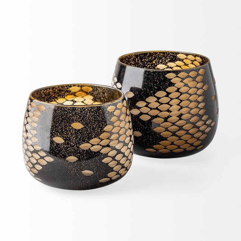 Abstract Cylinder Table Vase (397576) - Gold