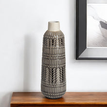 Load image into Gallery viewer, Abstract Cylinder Table Vase (397515) - Gray
