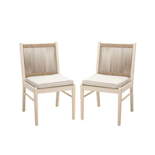 Load image into Gallery viewer, Cordoba - Dining Chair (Set of 2) With Acacia Wood Frame And Water Repellent Fabric - Beige / Yellow
