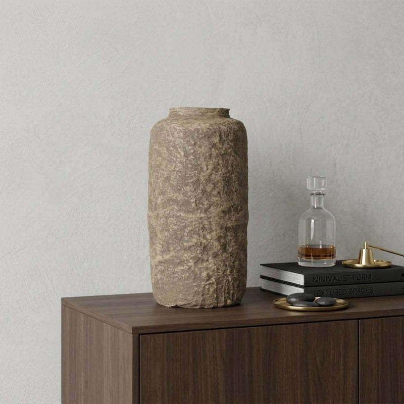 Mache Table Vase (729948) - Gray