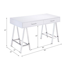 Load image into Gallery viewer, Coleen - High Gloss Writing Desk With USB
