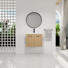 Load image into Gallery viewer, Floating Bathroom Vanity With Sink, Wall Mounted Double Door Storage
