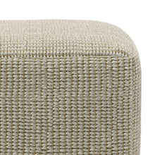 Load image into Gallery viewer, Zelma - Square Woven Outdoor / Indoor Pouf - Cream / Natural
