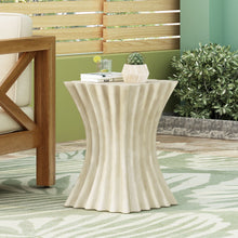 Load image into Gallery viewer, Mgo Archaistic Wavy Side Table - Antique Sandstone
