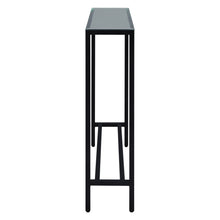 Load image into Gallery viewer, 36" Mirrored Glass Console Table - Black
