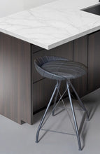 Load image into Gallery viewer, Swivel Low Back Counter Height Bar Chair - Leather And Iron
