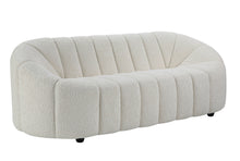 Load image into Gallery viewer, Sherpa Sofa With Black Legs - White
