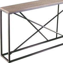 Load image into Gallery viewer, Faux Stone Frame Console Table - Taupe / Gray
