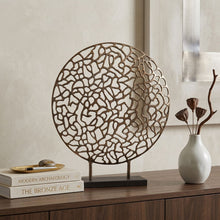 Load image into Gallery viewer, Abstract Sculpture - Bronze / Black / Coral
