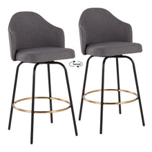 Load image into Gallery viewer, Ahoy - Contemporary Fixed Height Counter Stool Round Footrest (Set of 2)
