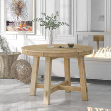 Load image into Gallery viewer, Gia - Round Extendable Dining Table With 16" Leaf Wood
