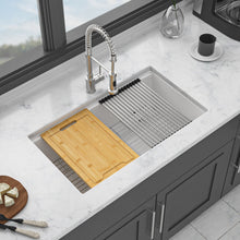 Load image into Gallery viewer, Quartz Kitchen Sink, Granite Composite Workstation Undermount
