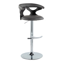 Load image into Gallery viewer, Gardenia - Contemporary Adjustable Barstool &amp; Swivel, Rounded T Footrest (Set of 2)
