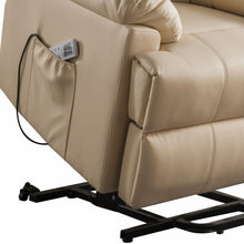 Load image into Gallery viewer, Faux Leather Power Massage Lift AssiStand Recliner - Beige
