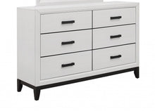 Load image into Gallery viewer, 6 Drawer Double Wooden Dresser - White

