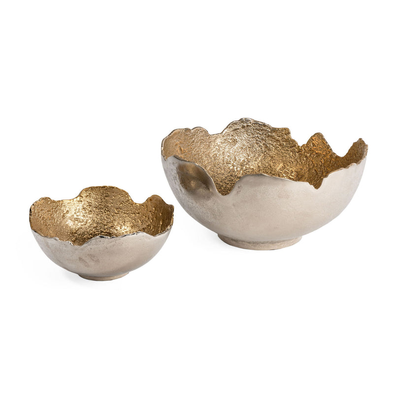 Decorative Bowls (Set of 2) - Gold / Silver