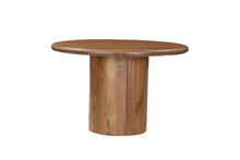 Load image into Gallery viewer, 48" Solid Wood Pedestal Base Round Top Dining Table - Brown
