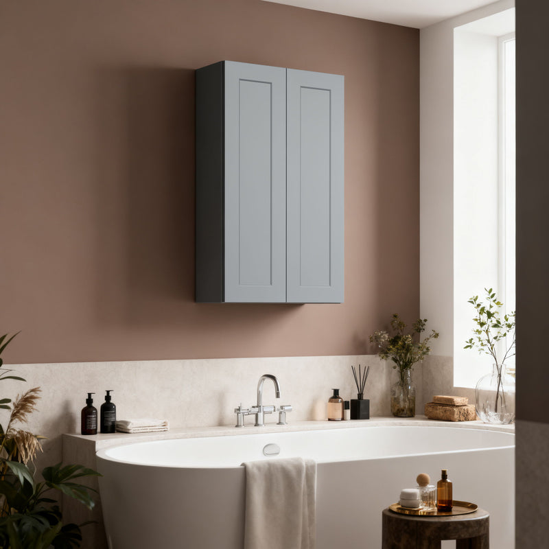 Shaker Wall Cabinet With Soft-Close Doors, Adjustable Shelves