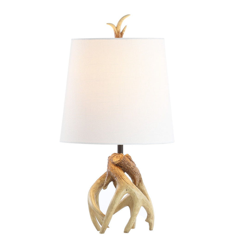 19" Novelty Table Lamp LED With Globe Shade - Natural