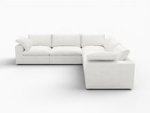 Load image into Gallery viewer, Blend Modular L Shaped Five Piece Corner Sectional - White
