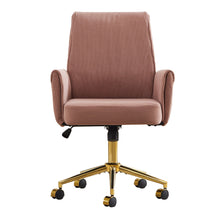 Load image into Gallery viewer, Ergonomic Mid-Back Office Chair With Striped Fabric
