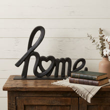 Load image into Gallery viewer, Home Hand Painted Tabletop Sculpture - Black
