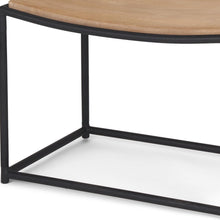Load image into Gallery viewer, 16" Solid Wood Footstool - Brown And Black

