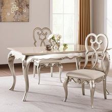 Load image into Gallery viewer, Upholstered Velvet Solid Wood Dining Side Chairs (Set of 2) - Ivory
