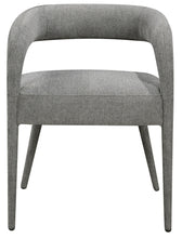 Load image into Gallery viewer, Upholstered Linen Open Back Dining Side Chairs (Set of 2) - Dark Gray
