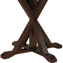 Load image into Gallery viewer, 48" Rounded Solid Manufactured Wood Pedestal Base Dining Table - Espresso
