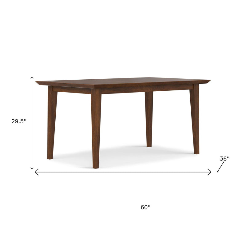 60" Wood Dining Table - Walnut