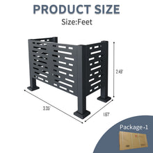 Load image into Gallery viewer, Air Conditioner Fence For Outdoor Units, Metal Privacy Fence Cover, Perfect To Conceal Air Conditioning Units, 3 Fence Panel
