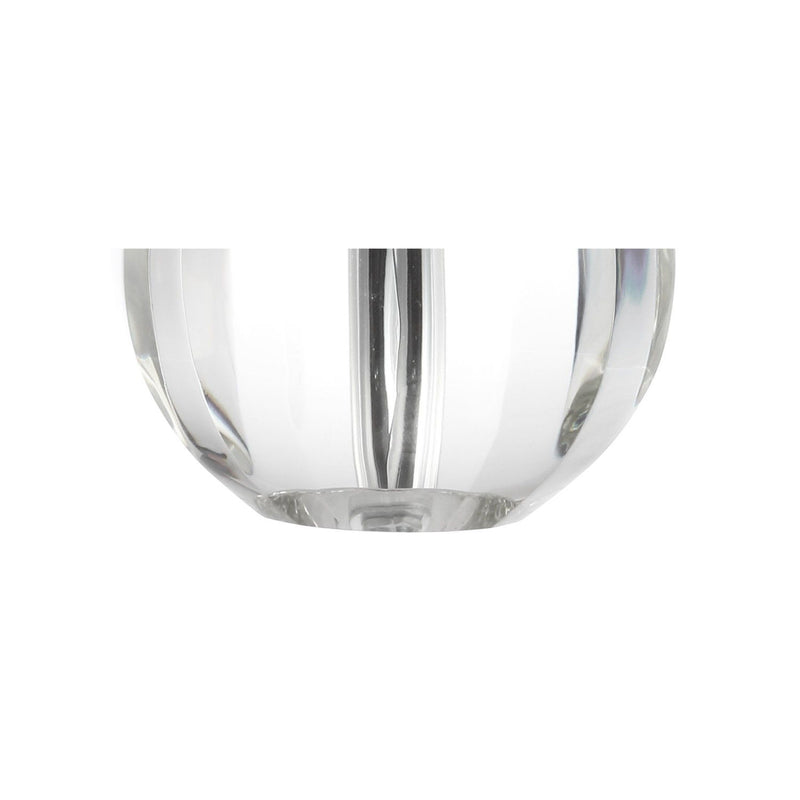 Globe Bedside Lamp With Empire Shade - Clear