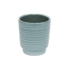 Load image into Gallery viewer, Striped Round Pot Planter (487403) - Celadon
