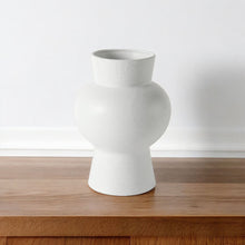 Load image into Gallery viewer, Abstract Cylinder Table Vase (397593) - White
