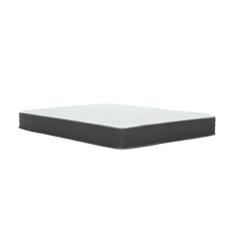 8" Pocket Spring Hybrid Bed In A Box Mattress, Soft Gel Memory Foam - Gray / White - Full