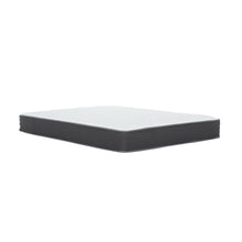 Load image into Gallery viewer, 8" Pocket Spring Hybrid Bed In A Box Mattress, Soft Gel Memory Foam - Gray / White - Full
