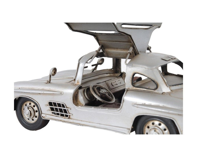 Mercedes Benz 300L Gullwing Sculpture - Silver
