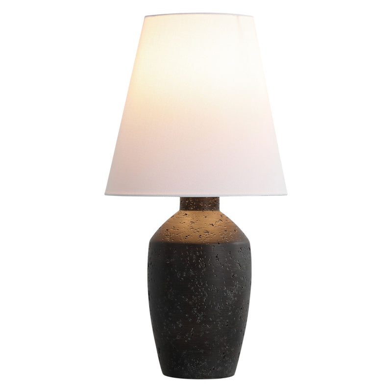 Urn Bedside Lamps With Empire Shades (Set of 2) - Black / White
