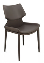 Load image into Gallery viewer, Faux Leather Wrapped Dining Chairs (Set of 2) - Gray
