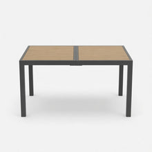 Load image into Gallery viewer, Rectangle Outdoor Patio Table With Slatted Top - Gray
