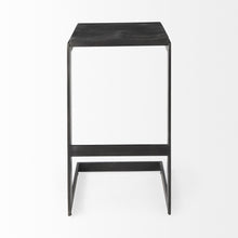 Load image into Gallery viewer, Solid Wood Backless Bar Height Bar Chair - Black
