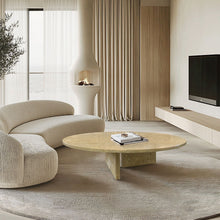 Load image into Gallery viewer, Luxury Coffee Table With Unique Veining, Unique Stone Design
