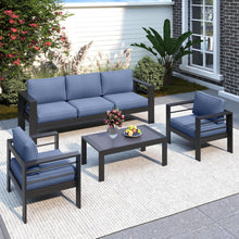 Load image into Gallery viewer, Outdoor Patio Set, All-Weather With Thick Cushions
