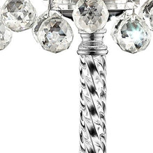 Load image into Gallery viewer, Chic Tall Table Lamp With Crystal Accents And Silver Shade - Silver
