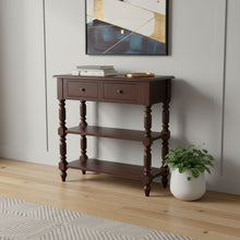 Load image into Gallery viewer, Solid Wood Wood End Table With Drawer Shelf (719327) - Brown

