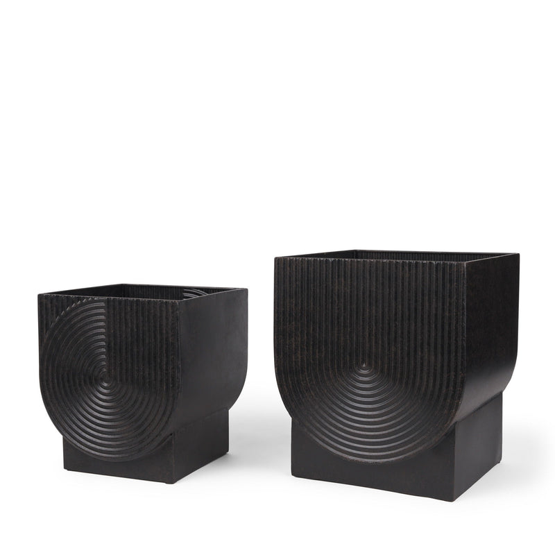 Pot Planters (Set of 2) - Black
