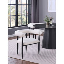Load image into Gallery viewer, Notting - Upholstered Dining Arm Chair (Set of 2) In And Open C Shaped Backrest - Cream
